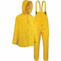 West Chester Protective Gear Protective Gear 2XL 3-Piece Yellow PVC Rain Suit 44035/2XL